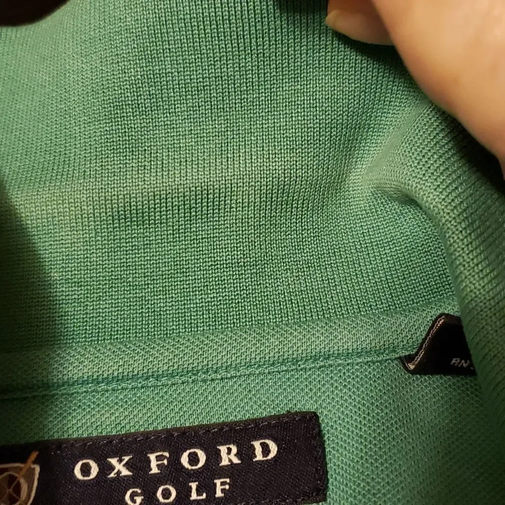 Oxford golf polo shirt, small